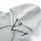 Casual Sequined Angel Wings Oversized Hoodie Women Loose Grey Long Sleeve Street Warm Pullover 2025 Winter Lady Daily Wear New