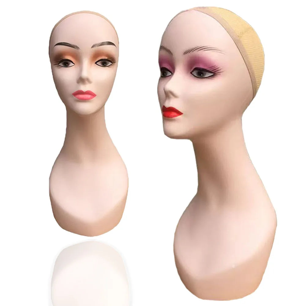 Plastic Mannequin Model Head for Display Wigs  Plastic Mannequin Head For Wig Stand For Wigs Display Making Wigs Manikin Head