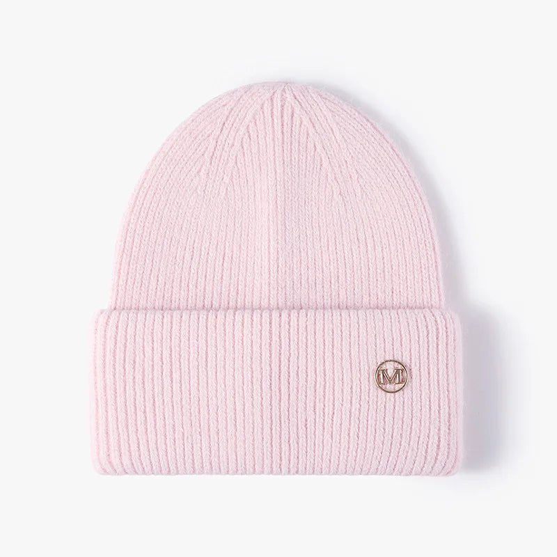 Women Winter Hat Real Rabbit Fur Winter Hats For Women Fashion Warm Beanie Hats Women Solid Adult Cover Head Cap