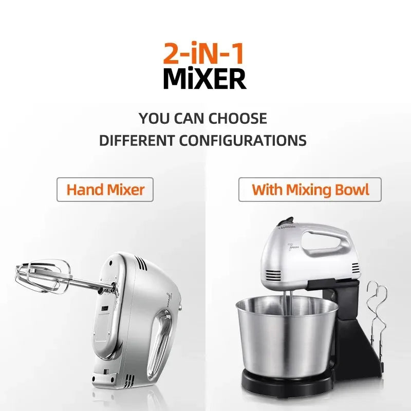 Custom Home Kitchen Electrica Batidora De Mano 7 Speed Food Flour Dough Cake Egg Beaters Handmixers Electric Held Hand Mixers
