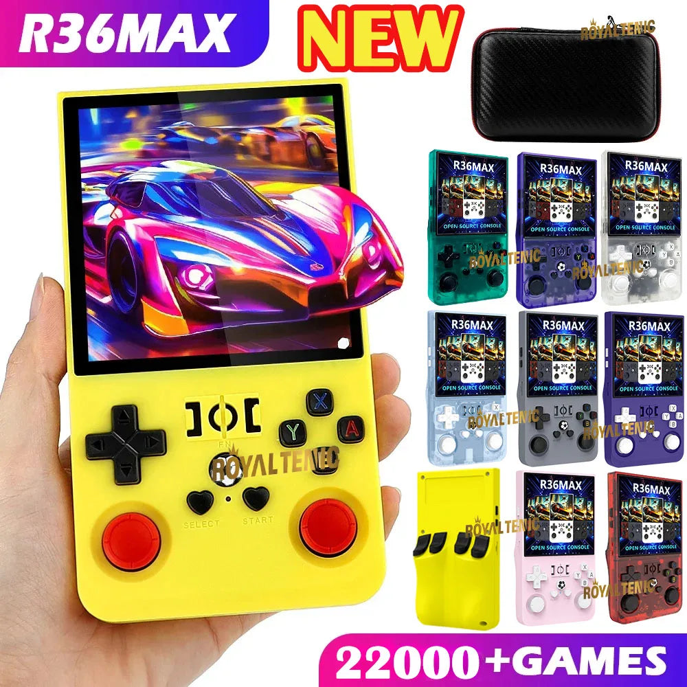 R36MAX Game Console 64GB 128GB 18000+GAMES Linux System 4.0inch K36 vs R36S 3.5inch Pocket Video Player No Download Required Secondary image