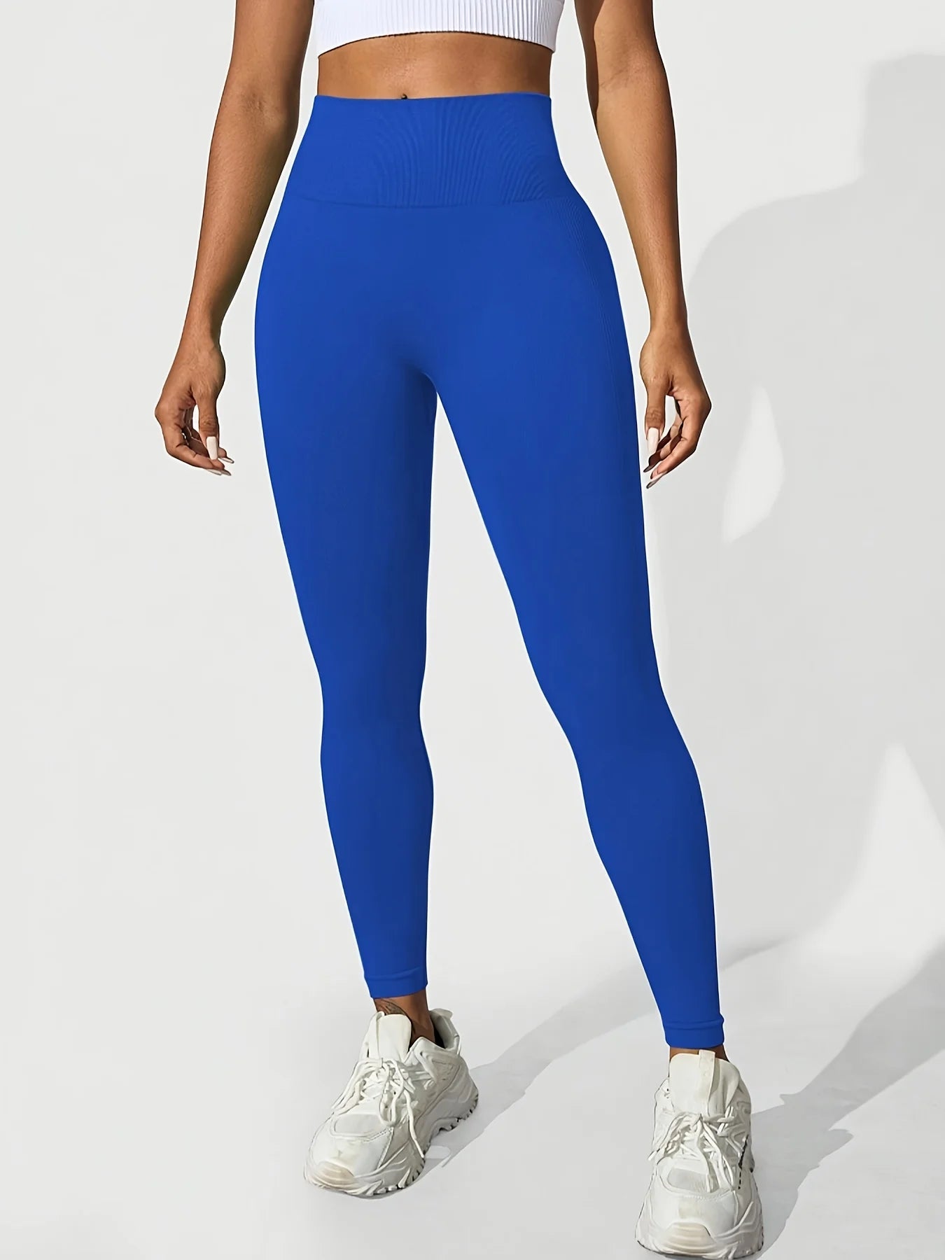 CZGUKE Seamless Women's High Waist Yoga Pants Tight Waist Hip Lifting Elastic Tight Solid Color Wide Waist Sports leggings