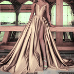 Elegant Wedding Dress Chic Women Luxury Gowns Fold Party Dress Spring Summer Off Shoulder High Split Dresses in Special Occasion