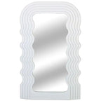 Morden Wave Mirror Medieval Irregular Wave Mirror Desktop Makeup Mirror Desktop Ornament Living Room Bedroom Decorative