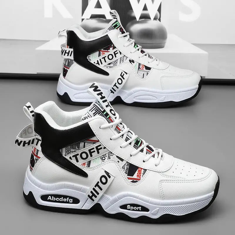 Luxury High Top Men's Vulcanized Shoes Winter Casual Sneaker for Men Ankle Boots Platform Designer Skateboard Tenis Masculino