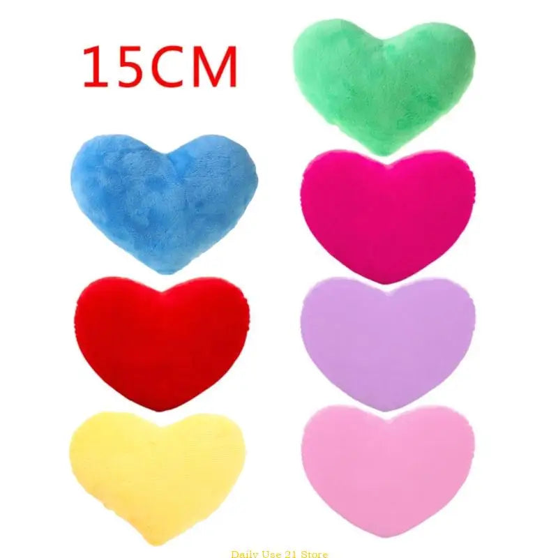 15cm Heart Decorative Throw Pillow PP Cotton Soft for Creative for Doll Lo Main image