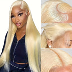 250 Density Human Hair Wigs Blonde 613 Lace Front Wigs 13x6 Straight Human Hair Lace Frontal Wig Brazilian Hair Wigs for Women
