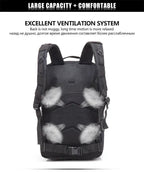 45L Man Tactical Backpacks Traveling Bags Outdoor 3P School Pack EDC Molle Pack For Trekking Hunting Bag camping equipment