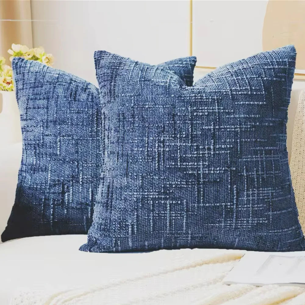 1Pcs Boho Soft Chenille Textured Home Decor Throw Pillow Covers 18x18in Farmhouse Cushion Covers for Spring Summer Fall Winter