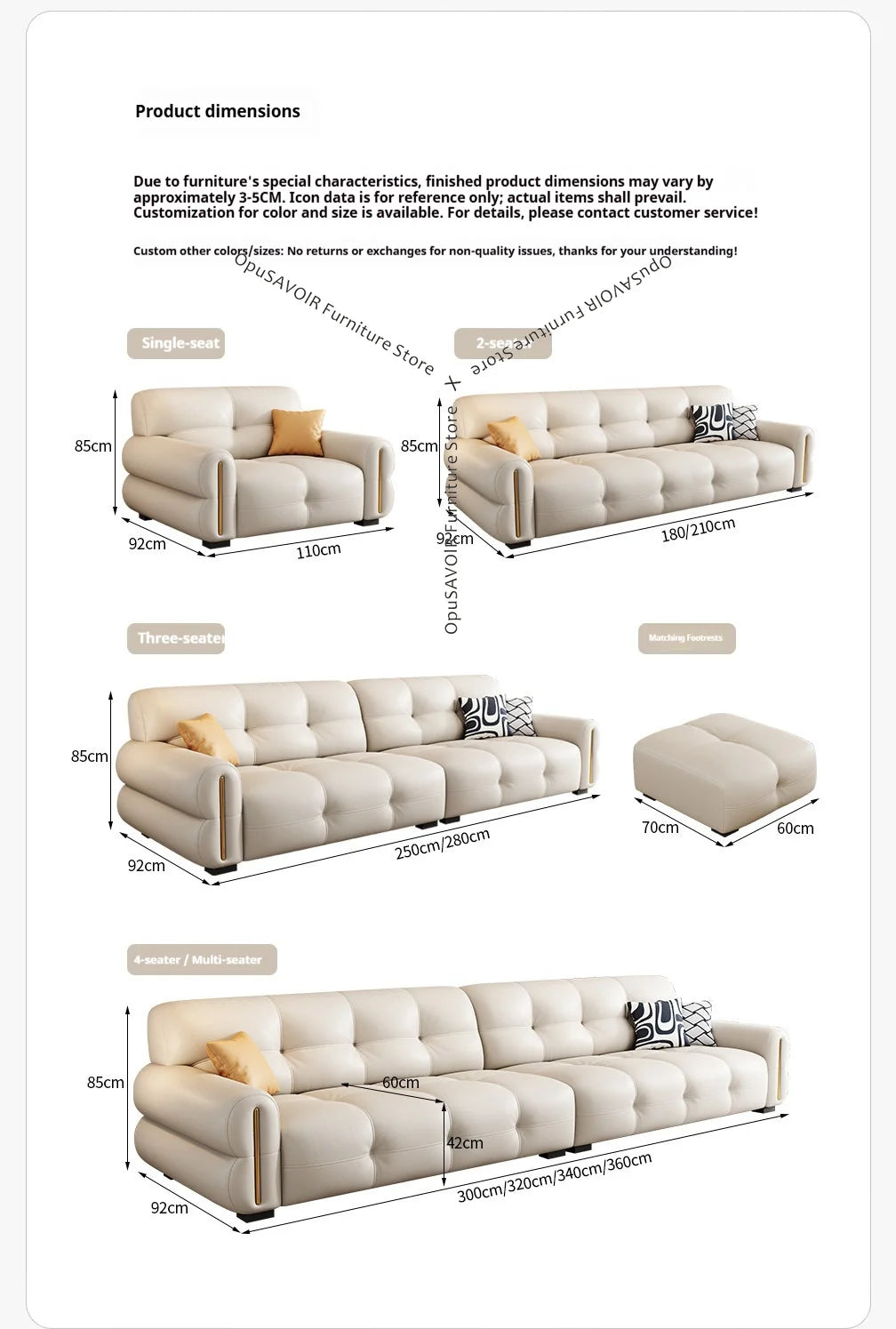 Italian Minimalist Sofa Modern Luxury Living Room Couch Straight Sofa Set Persons Genuine Leather Upholstered Furniture JT40