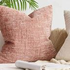 1Pcs Boho Soft Chenille Textured Home Decor Throw Pillow Covers 18x18in Farmhouse Cushion Covers for Spring Summer Fall Winter