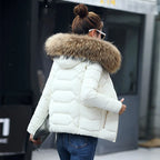 2026 Faux Fur Parkas Women Down Jacket clothes Womens Parkas Thicken Outerwear hooded Winter Coat Female Jacket Cotton padded