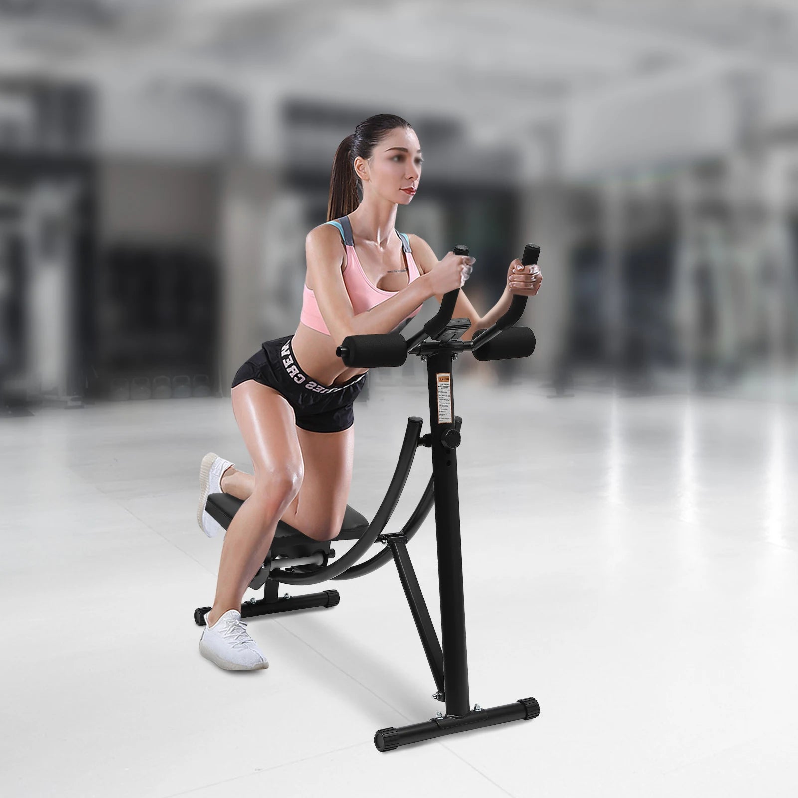 Abdominal Crunch Core Abdominal Workout Exercise Ab Trainer Machine Coaster Abdominal/Core Fitness for Home&Gym