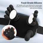 Bionic Finger Neck And Shoulder Massager Cervical Trapezius 4D Kneading Body Back Hand Massage Shawl Brushless Motor