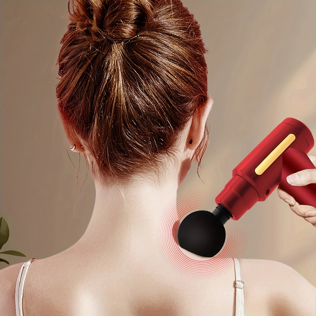 Long endurance TYPE-C mouth electric massager with six adjustable levels, silent fascia gun, multifunctional button fascia gun