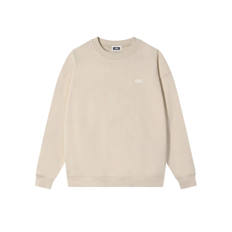 2025 Autumn High Quality O-Neck Sweatshirts Cotton Brand Embroidery logo Casual Hoodie Men Long Sleeve Women Tracksuit Tops