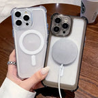 Transparent Magnetic Soft Phone Case For iPhone 17 Air 16 15 14 Plus 13 12 11 Pro Max Wireless Charge Magsafe Shockproof Cover