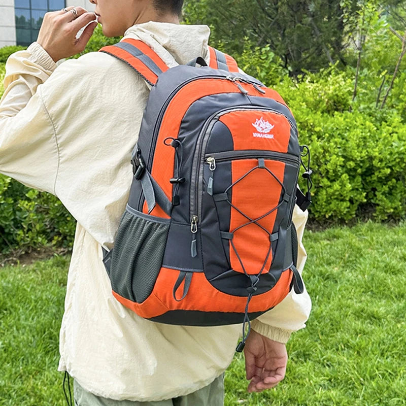 OGEHUAFEE Multi-functional Outdoor Hiking Backpack, Unisex Multi-purpose Bag, Lightweight Travel Hiking Luggage Storage Pack, Compatible with Stabilizing Trekking Poles