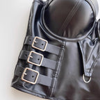 Stylish Wowen PU Leather Corset Imitation Leather Festival Clothing Bustier Lady Cropped Top Girls Punk Rock Club Party Camis