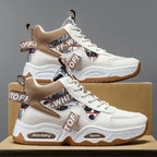 Luxury High Top Men's Vulcanized Shoes Winter Casual Sneaker for Men Ankle Boots Platform Designer Skateboard Tenis Masculino