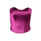 Sexy Women Tube Tops Solid Sleeveless Slim Skinny Corset Cropped Top 2026 Summer Casual Elegant Female Strapless Vest