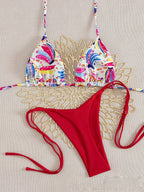 Bikini Print Swimsuit Beach Sexy Ladies Swimwear Seaside Vacation