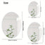 2D Acrylic Oval Self-Adhesive Mirror Irregular Punch-Free for Bathroom Toilet Wash Basin Living Room Bedroom Soft Wall Mirror