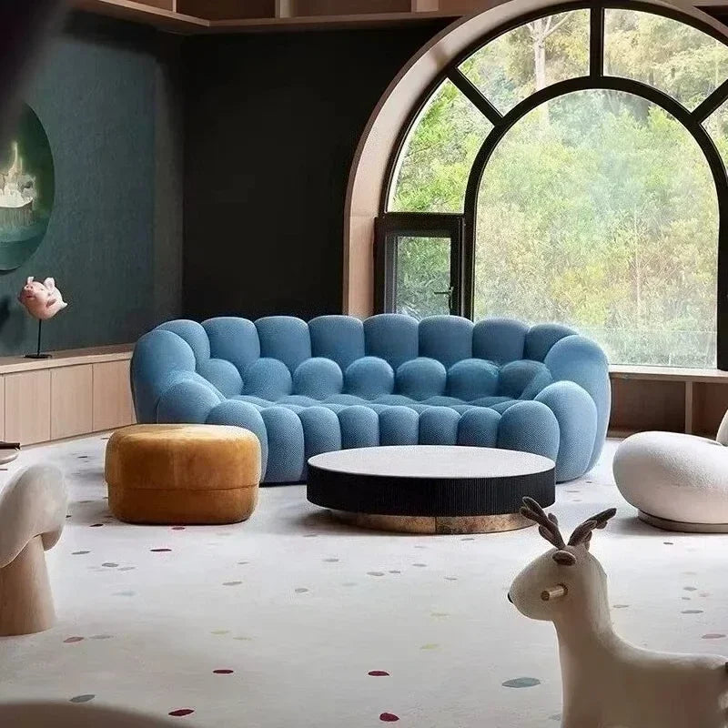 Sofa Cat Claw Fabric Cream Wind Bubble Sofa,sofa set living room furniture sofas for living room sectional sofa home furniture