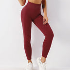 Ribbed Yoga Pants High Waisted Gym Leggings Sport Women Fitness Seamless Female Legging Tummy Control Running Training Tights