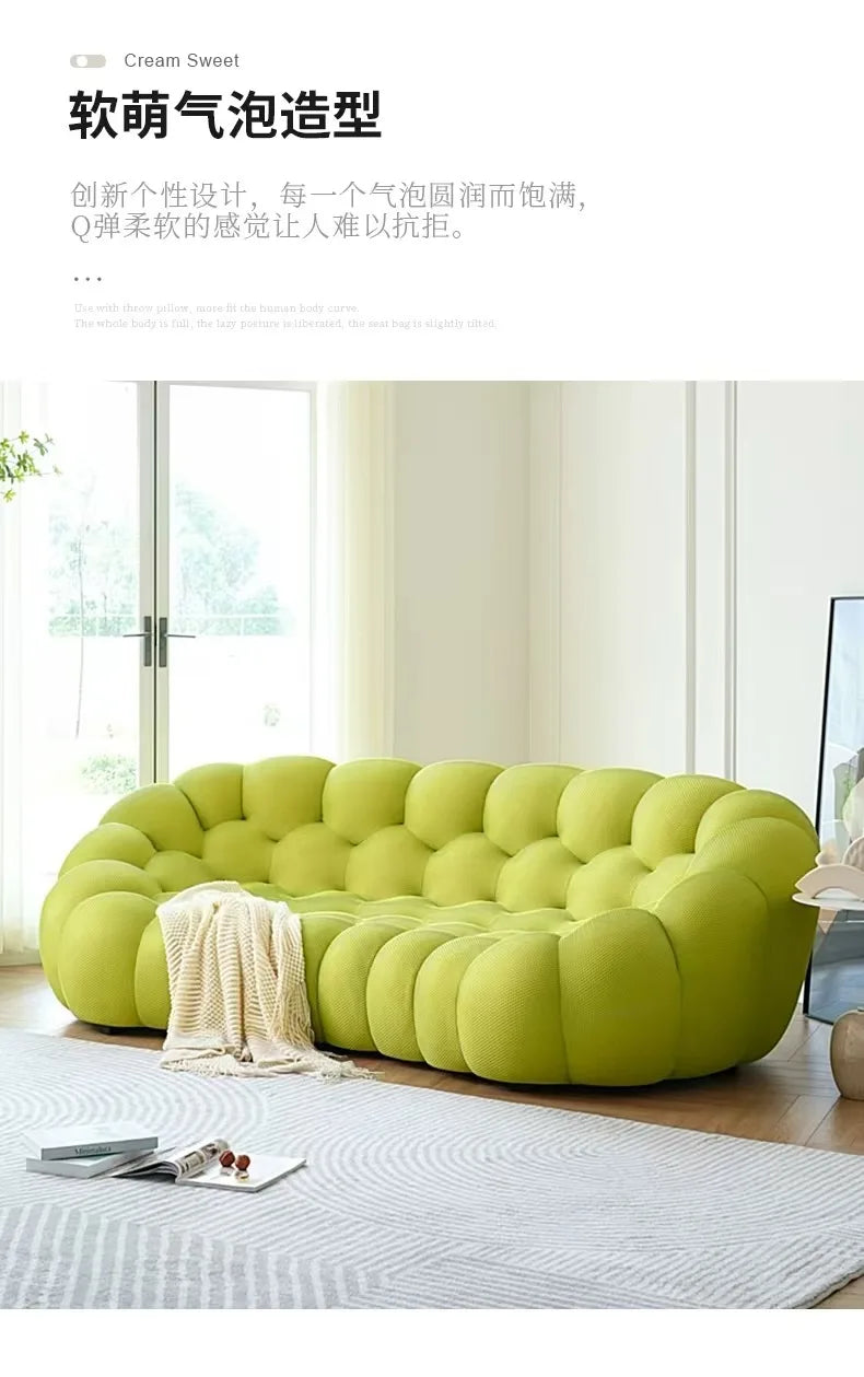 Compressed vacuum cross-border honeycomb pull-point bubble sofa special-shaped hall football three-person lazy sofa