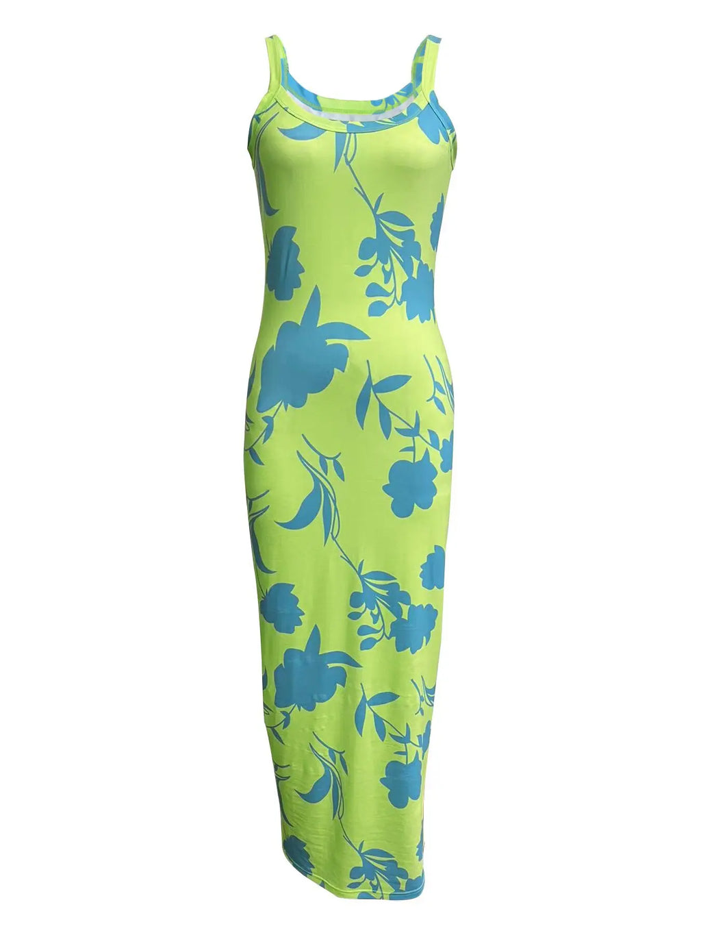 Gradient Printed Long Dress Summer New Women's Fashionable Printed Sexy Sleeveless Suspender Slim Fit Hip Hugging Long Dress
