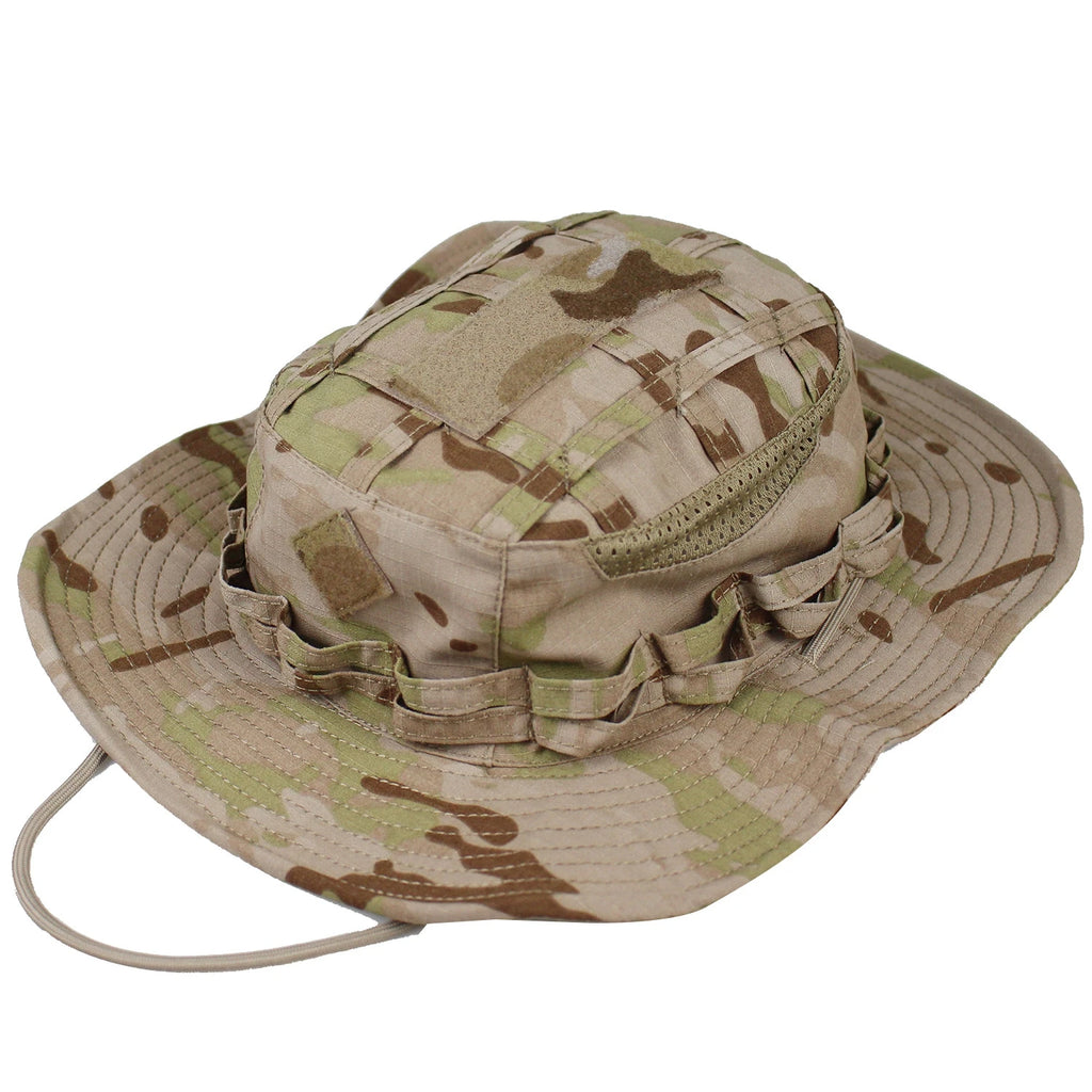 New Camouflage Tactical Boonie Cap Wide Brim Bucket Benny Hats Men Women Outdoor Sports Multicam Caps For Fishing Hiking Hunting