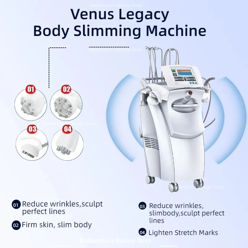 Venus Legacy Body Cellulite Treament Radio Frequency Original Cavitation Slimming Vacuum Roller Facial Firming Fat Burning