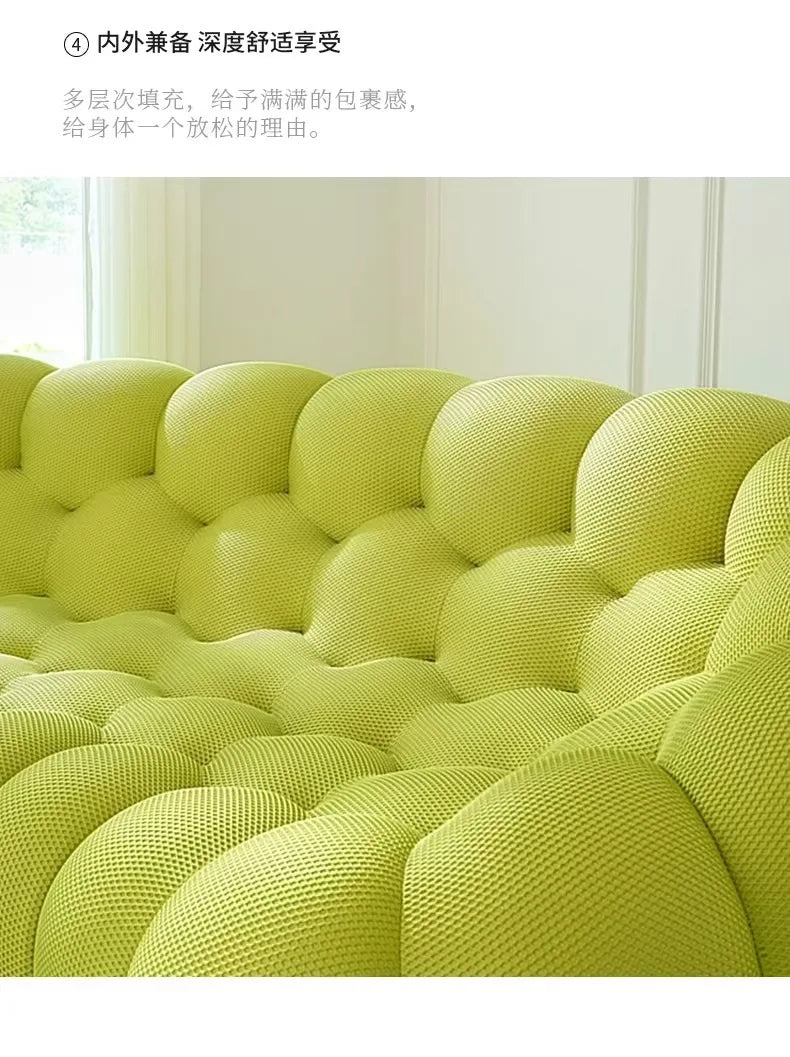 Compressed vacuum cross-border honeycomb pull-point bubble sofa special-shaped hall football three-person lazy sofa