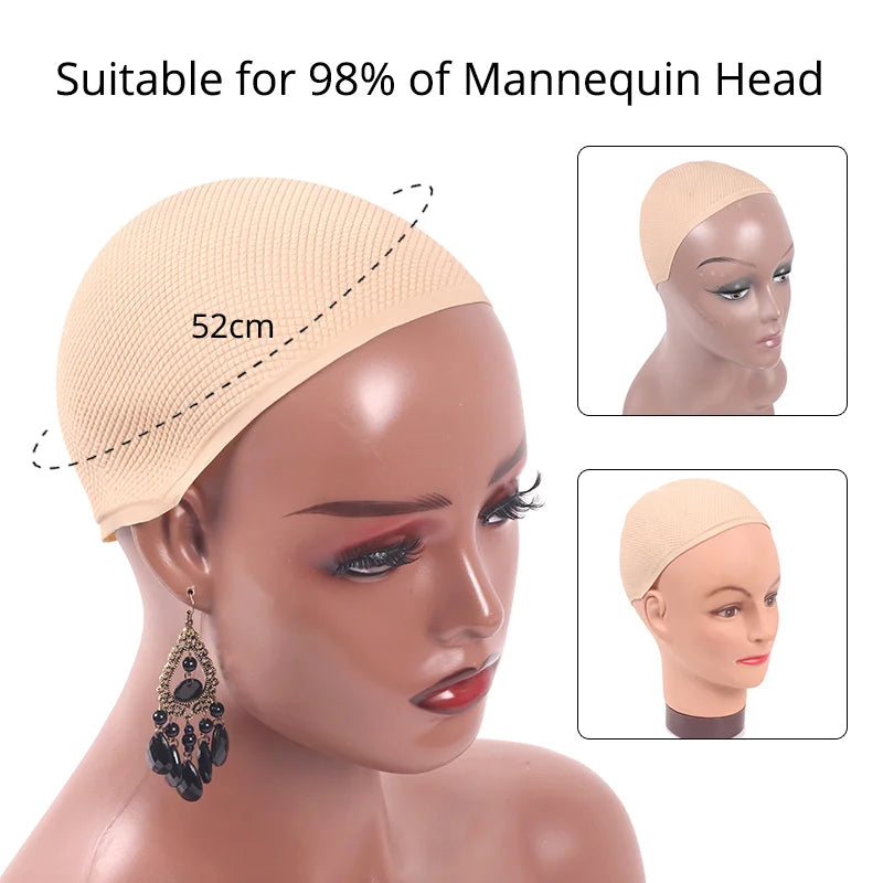 Mannequin Head For Wig African Dummy Head For Wig Doll Head With Anti Slip Hairnet Realistic Mannequin Head With Shoulders