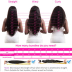 Upermall 50g 4/5/6 Human Hair Bundles With Closure Kim K 2x6 Kinky Curly HD Transparent Middle Part Lace Closure and Bundle Full