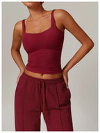 Summer Women's Workout Yoga Tank Top Quick-Dry Gym Sports Vest Female Running Tight Top Women U-Back Fitness Underwear