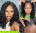 Short Curly Bob Wigs Human Hair 180% Glueless Brazilian Closure Frontal Wigs Without Glue Pre Cut Lace Wigs For Women On Sale
