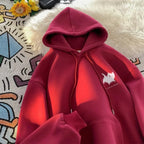 Casual men's hoodie fashionable cat-print streetwear comfortable and high-quality hoodie fashionable men's top