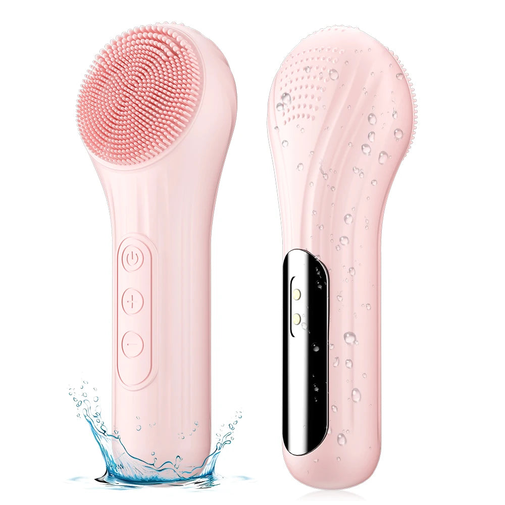 Sonic Waterproof Facial Cleansing Brush Rechargeable Scrubber Exfoliating Vibrating Deep Clean Face Cleaner Skin Care Tool Main image