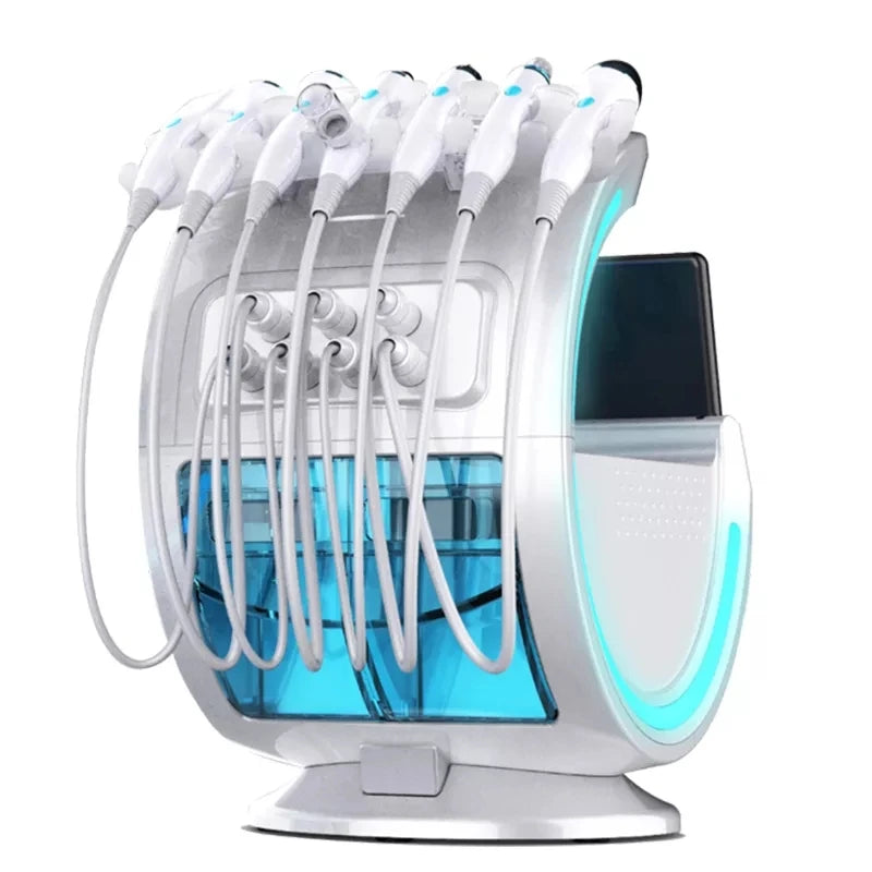 7 in 1 Smart Ice Blue Analyzer Multifunction Facial Machine Diamond Hydra Dermabrasion Facial Aquafacial