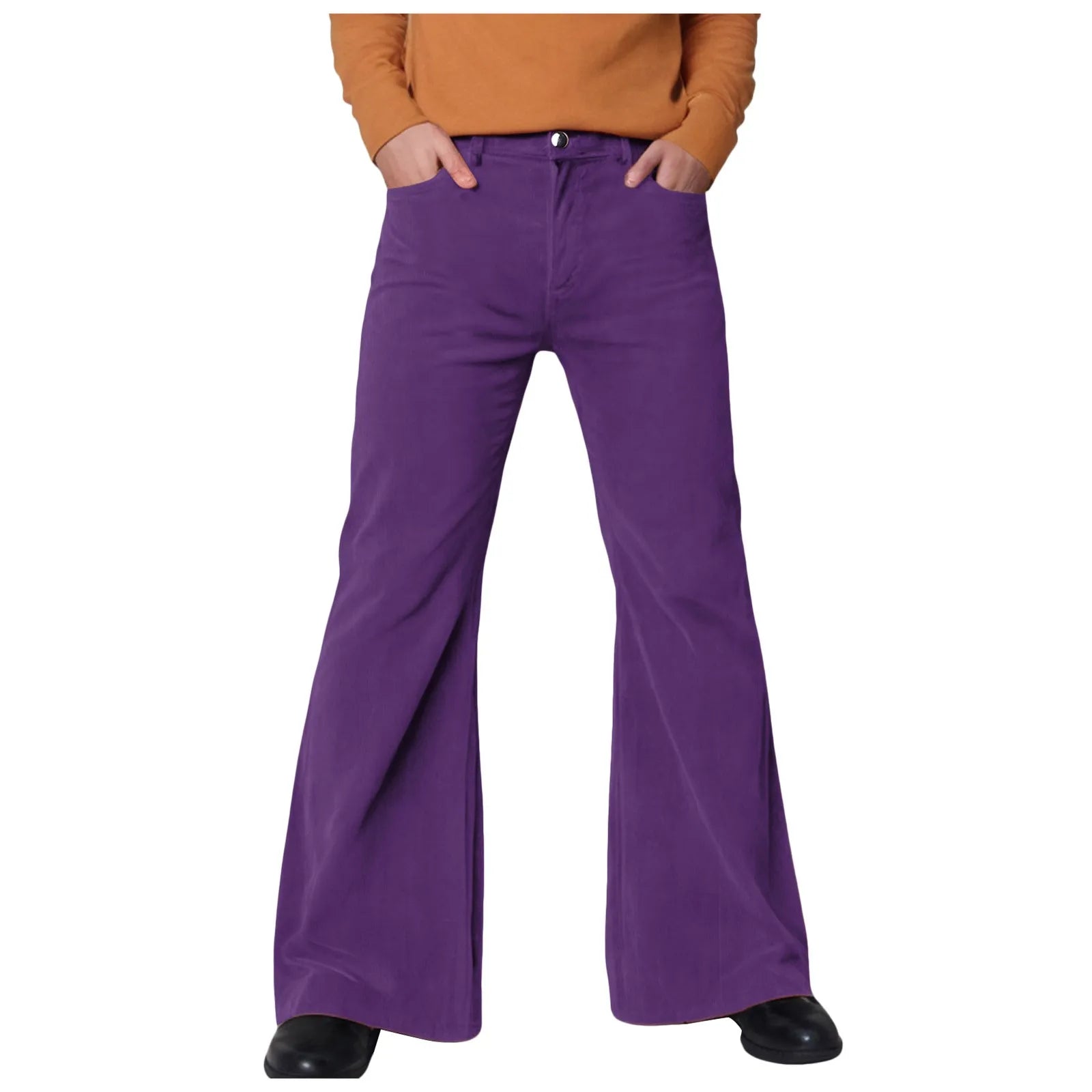 Fashion Casual Flared Pants Pant For Men Classic Simple Solid Color High-Rise Trousers Trendy Street High Street Denim Pants