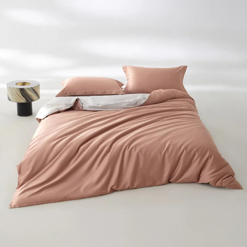 1pc Egyptian Cotton Duvet Cover Solid Color 100% Cotton 800 Thread Count Quilt Cover Korean Minimalist Style Bedding Ultra Soft