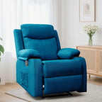 Korser Small Recliners for Small Spaces, Reclining Manual Chair with Cup Holders and Side Pockets  for Living Room, Bedroom