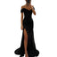 2026 Elegant Off-shoulder Gown Dress V-Neck Sequin Pleated Short Sleeve Waist Tight Maxi Dress Split Evening Party Prom Dress