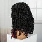 Thick Braided Wigs Synthetic Full Lace Knotless Box Braided Lace Wigs Lace Frontal Natural Braids Wigs for Black Women