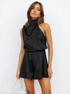 Fashion Ruffled Women Playsuits Sexy Backless High Waist Female Jumpsuit Romper Butterfly Sleeve Short Casual Summer Ropa Mujer