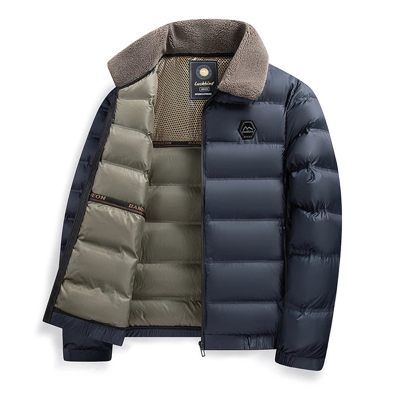 Top Grade Graphene Warmth Technology Men's New Winter Parka Jacket Windbreaker Diamond Quilted Bubble Puffer Coats