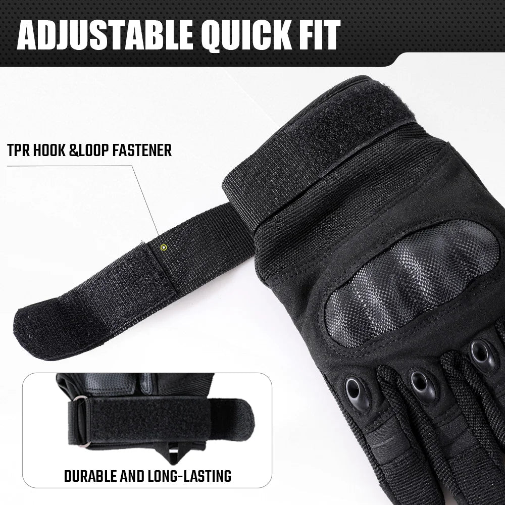 Full Finger Hiking Gloves Touch Screen Anti Slip Outdoor Gloves Breathable Grip Gloves for Hunting Cycling Fishing Camping Sport