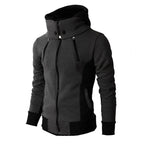 2024 New Autumn Men Sweatshirts Long Sleeve Jacket Hoodie Zipper Closure Jacket Male Hoodies Sweatshirt Slim Fit Male Clothing